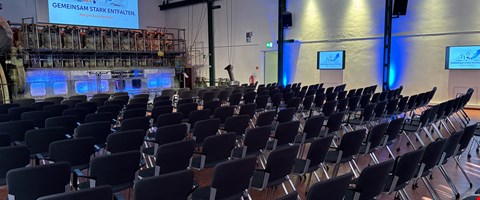 Dieselhalle Bestuhlt leer Dieselhalle Bestuhlt leer